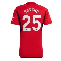 Moški Nogometni dresi Manchester United Jadon Sancho #25 Domači 2023-24 Kratek Rokav